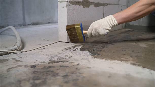 Crawl space vapor barrier installation in Plainfield, WI